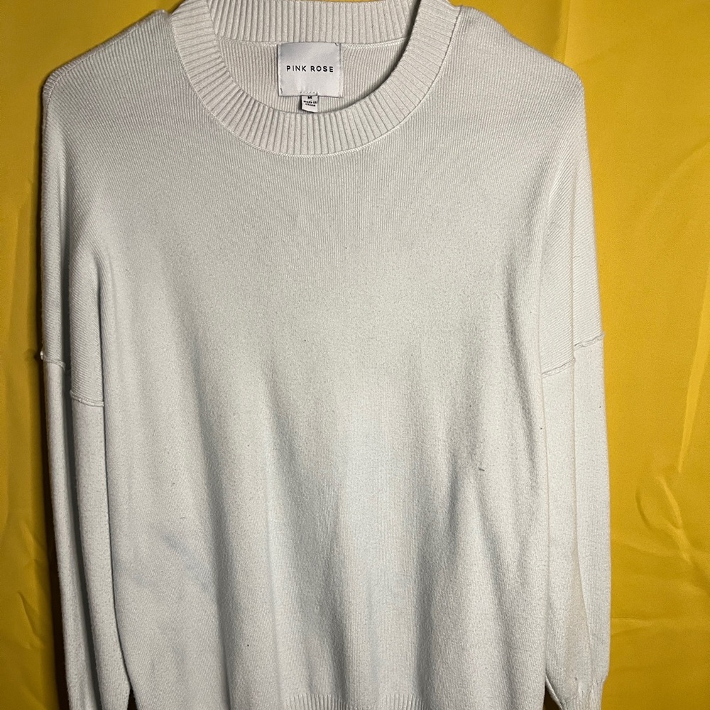 Pink Rose Oversized Sweater